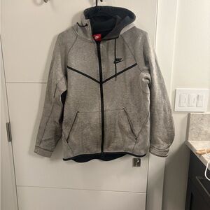 Nike Tech Fleece Gray Zip-Up Hoodie
